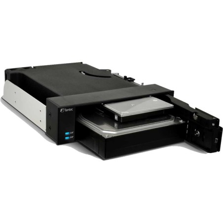 Wechselrahmen, Fantec MR-2535DUAL schwarz, SATA, 2.5" & 3.5" SATA HDD hotplug