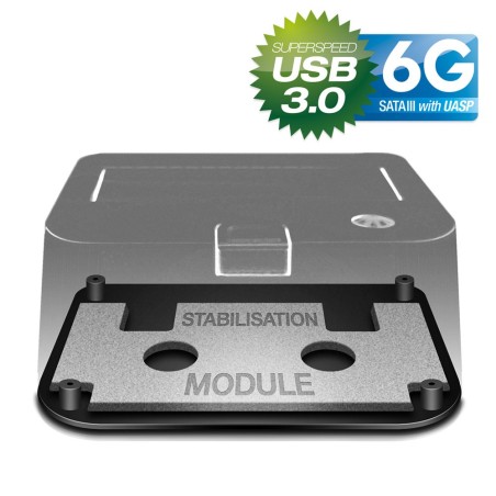 USB-3.0-zu-SATA-Docking-Station, FANTEC MR-U3-6G, 2,5" & 3,5" HDD, schwarz