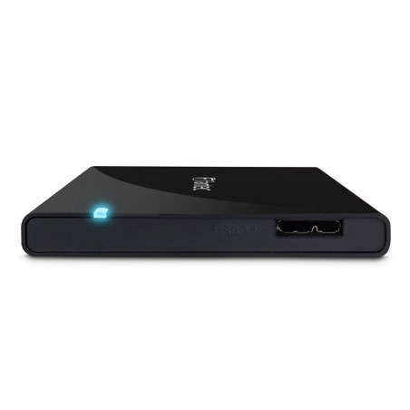 Externes 2.5" Festplattengehäuse, FANTEC ALU-25B31, USB 3.1, Aluminium, schwarz