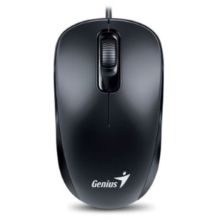 GENIUS Maus DX-110 Black PS/2, optische 3-Tasten Scroll-Maus, 1000DPI