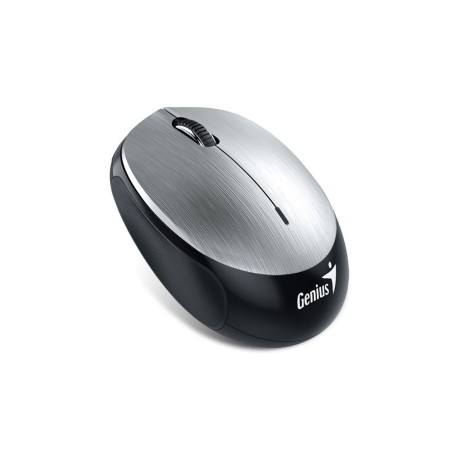 GENIUS Maus NX-9000BT SILVER, Bluetoothmaus mit 1200 DPI BlueEye Sensor, 360mAh Li-Polymer Akku