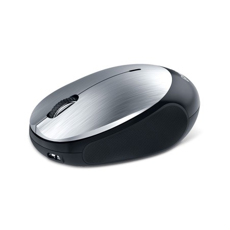 GENIUS Maus NX-9000BT SILVER, Bluetoothmaus mit 1200 DPI BlueEye Sensor, 360mAh Li-Polymer Akku