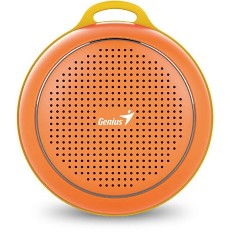 GENIUS SP-906 BT orange, mobile Bluetooth 4.1 Lautsprecher und Freisprecheinrichtung, 3 Watt Total RMS