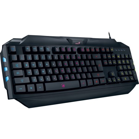 GENIUS Gaming-Tastatur Scorpion K5, mit 7-Farben-LED-Hintergrundbeleuchtung, schwarz