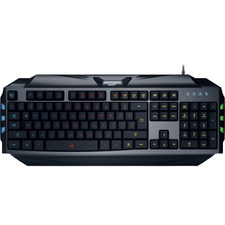 GENIUS Gaming-Tastatur Scorpion K5, mit 7-Farben-LED-Hintergrundbeleuchtung, schwarz