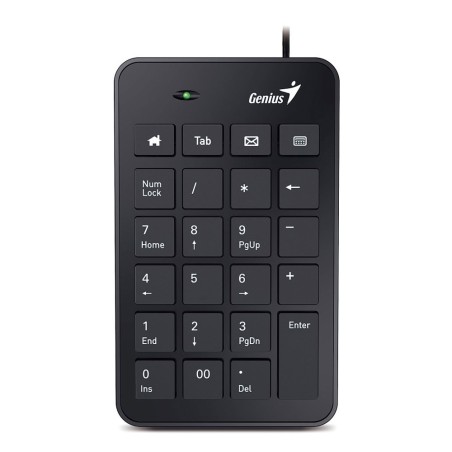 GENIUS Nummernblock Numpad i120, USB numerischer Tastenblock in schwarz