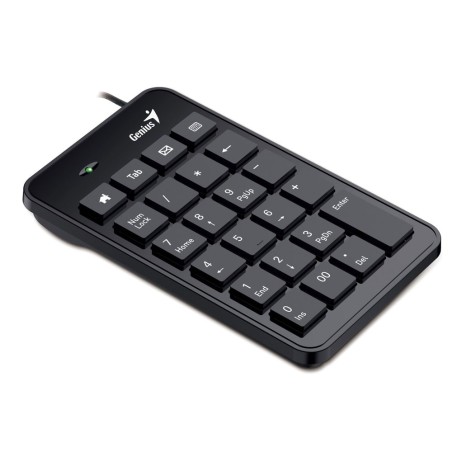 GENIUS Nummernblock Numpad i120, USB numerischer Tastenblock in schwarz