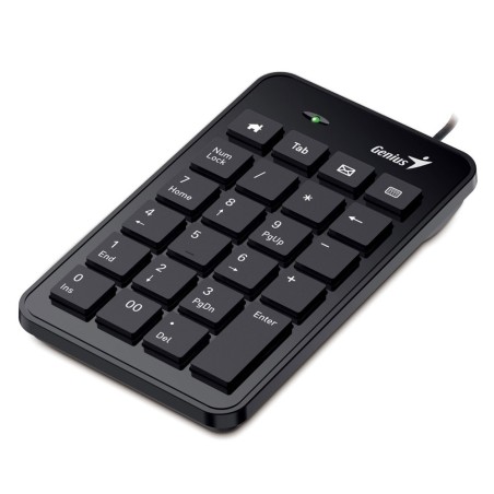 GENIUS Nummernblock Numpad i120, USB numerischer Tastenblock in schwarz