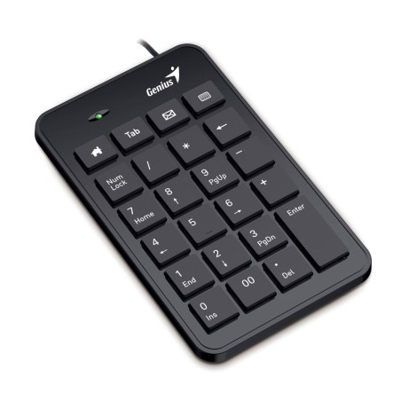 GENIUS Nummernblock Numpad i120, USB numerischer Tastenblock in schwarz