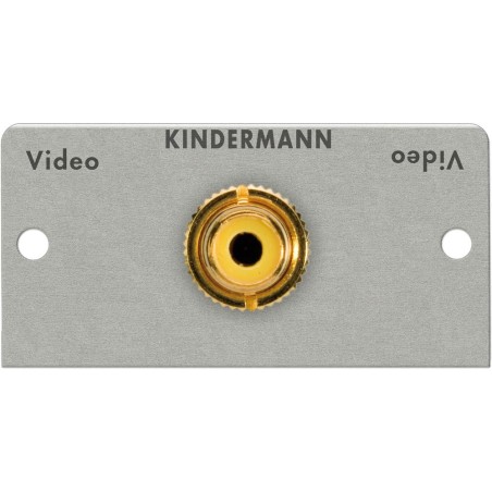 Video (Cinch) Blende KINDERMANN 7444-403, 50x50mm, Lötanschluss