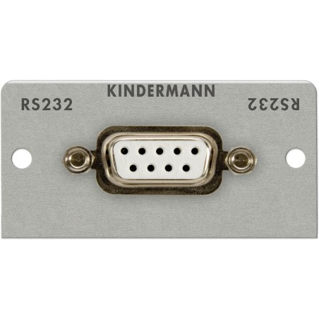 Seriell/RS232 (9pin Sub-D) Blende KINDERMANN 7444-420, 50x50mm, Lötanschluss