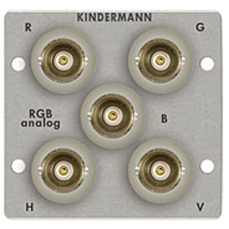 BNC (5-fach) Vollblende KINDERMANN 7444-539, 50x50mm, GenderChanger