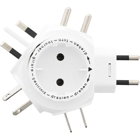 Kopp Weltreise-Stecker-Adapter TRAVEL-STAR, weiß