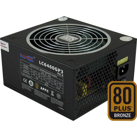 LC-Power Netzteil, LC6460GP3 V2.3 - GP3-Serie, ATX, 140mm, 460W, 80 PLUS, schwarz