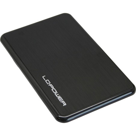 Gehäuse 6,35cm (2,5"), USB 2.0, Alu, LC-Power, LC-PRO-25BUB, für SATA-HDD, schwarz