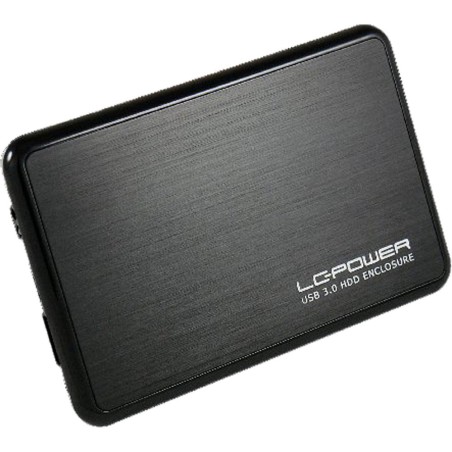 Gehäuse 6,35cm (2,5"), USB 3.0, LC-Power LC-25BUB3, alu/schwarz, für SATA I/II HDD