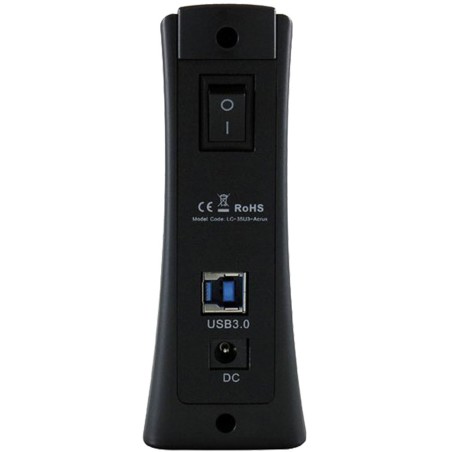 Gehäuse 8,89cm (3,5"), USB 3.0, LC-Power LC-35U3-Acrux, schwarz, für SATA HDD