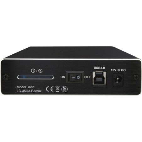 Gehäuse 8,89cm (3,5"), LC-Power LC-35U3-Becrux, USB 3.0, für SATA HDD