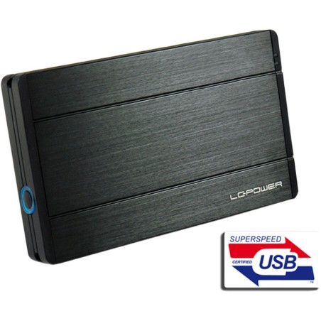 Gehäuse 6,35cm (2,5"), USB 3.0, LC-Power LC-25U3-Diadem, schwarz, für SATA HDD & SSD