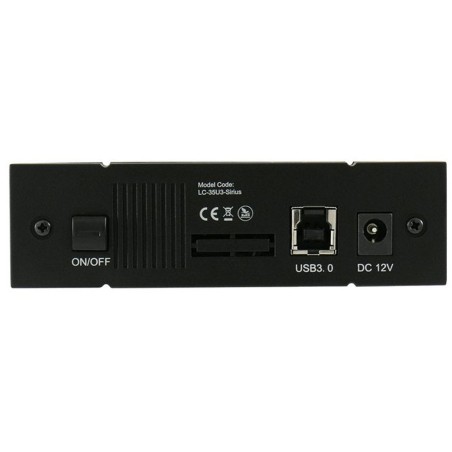 Gehäuse 8,89cm (3,5"), USB 3.0, LC-Power LC-35U3-Sirius, für SATA HDD, schwarz