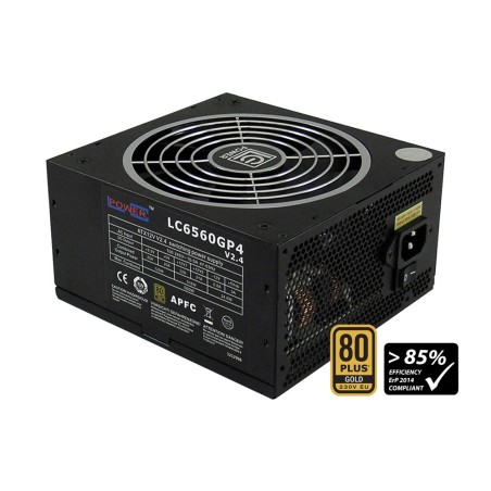 LC-Power Netzteil, LC6560GP4 V2.4 - GP4-Serie,  ATX, 140mm, 560W, modulares Kabelmanagement, 80 PLUS GOLD, black