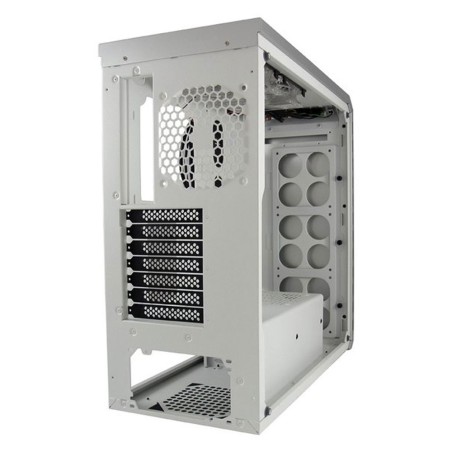 LC-Power Midi-Tower, ATX Gaming Gehäuse 986S, White Shadow, silber / weiß, ohne Netzteil