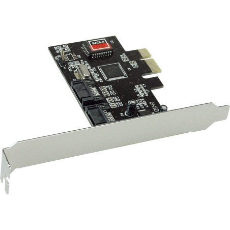 Carte d'interface, InLine®, 2x SATA II, RAID 0,1, PCIe (PCI-Express)