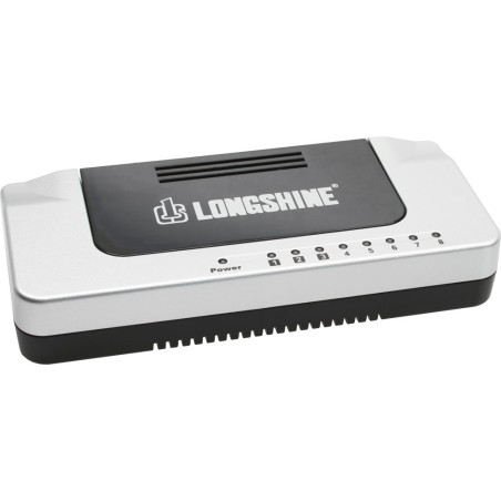 Longshine 8-Port Switch, 10/100 mit QoS & Loop Erkennung, LCS-FS6108-C