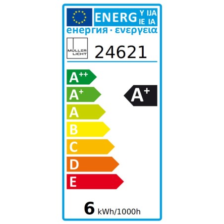 Müller-Licht LED-Glaslampe im Retrofit-Design, matt, Reflektorform, 5W 12V GU5.3 300 lm 25° 3.000K