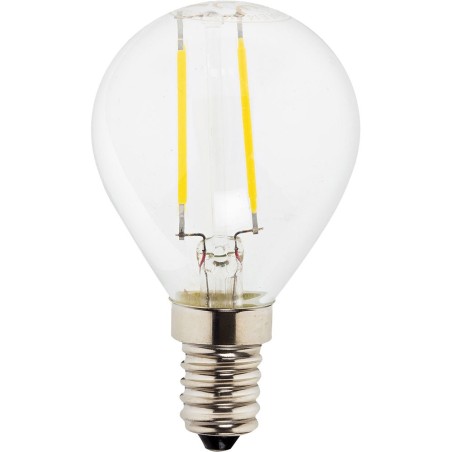 Müller-Licht LED-Glaslampe im Retrofit-Design, Tropfenform, 2W 230V E14 210 lm 300° 2.700K