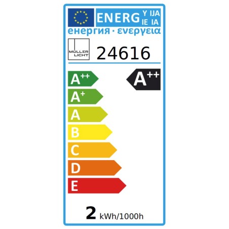 Müller-Licht LED-Glaslampe im Retrofit-Design, Tropfenform, 2W 230V E14 210 lm 300° 2.700K