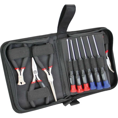 Kit pinces de précision et tournevis, 19 pcs.