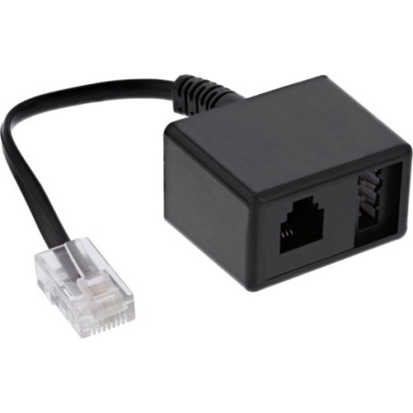 TAE Adapterkabel RJ45 St auf TAE-N & RJ11 Bu