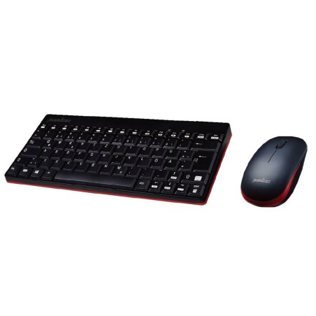 Kabelloses Mini Tastatur- und Maus Set, Perixx PERIDUO-712 DE B, schwarz