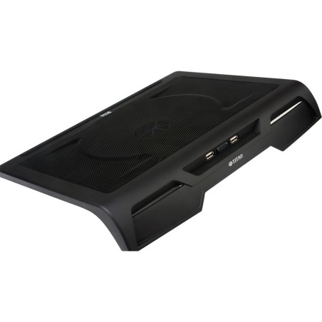 Titan Notebookkühler, Unterlage TTC-G25T/B2, mit 200mm Lüfter, mit 2 USB-Ports, schwarz