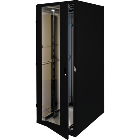 19" Netzwerkschrank 27HE, Triton RMA-27-A81-BAX-A1, 800x1000, Glastür, schwarz