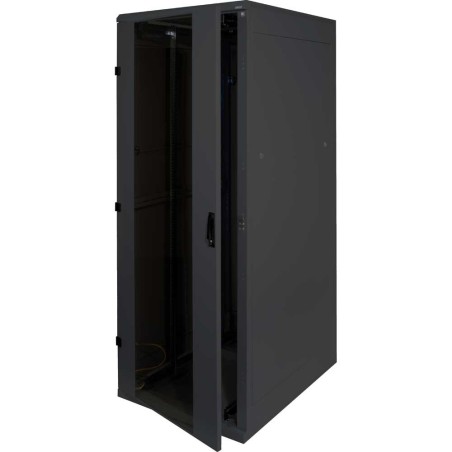 19" Netzwerkschrank 42HE, Triton RMA-42-A89-BAX-A1, 800x900, Glastür, schwarz