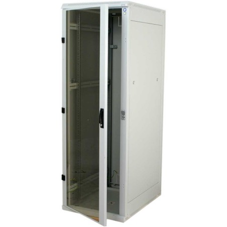 19" Netzwerkschrank 37HE, zerlegbar, Triton RZA-37-B61-CCX-A1-CCA, 600x1000, Glastür