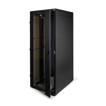 19" Netzwerkschrank 15HE, Triton RMA-15-A69-BAX-A1, 600x900, Glastür, schwarz