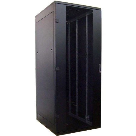 19" Netzwerkschrank 42HE, zerlegbar, Triton RZA-42-L81-BAX-A1-MAA, 800x1000, Lochblechtür, schwarz