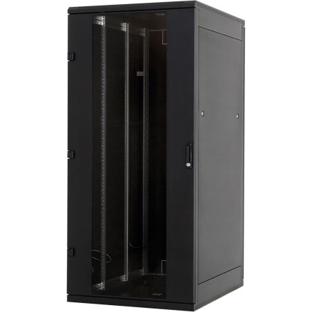 19" Netzwerkschrank 45HE, Triton RMA-45-A81-BAX-A1, 800x1000, Glastür, schwarz