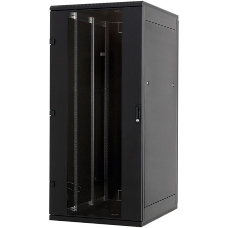 19" Netzwerkschrank 22HE, Triton RMA-22-A68-BAX-A1, 600x800, Glastür, schwarz