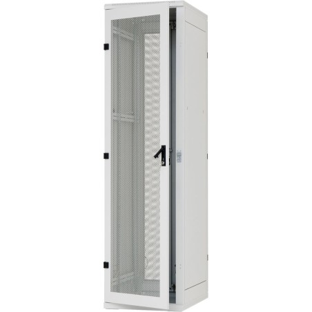 19" Netzwerkschrank 18HE, Triton RMA-18-M68-CAX-A1-LAA, 600x800, perforierte Tür, lichtgrau