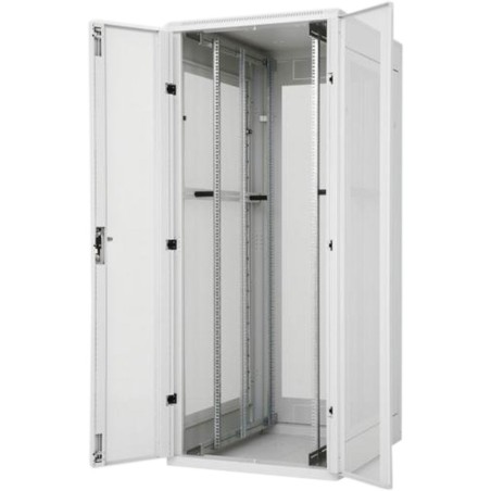 19" Zweiflügeltür-Netzwerkschrank 42HE, Triton RDA-42-G82-CDX-A3-GDA, 800x1200, perf. Tragkraft: 1500kg, lichtgrau