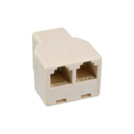 Distributeur modulaire, InLine®, 1x RJ12 prise femelle sur 2x RJ12 prise femelle