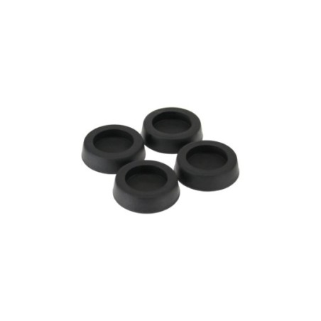 Pieds en caoutchouc, InLine®, pour boîtier PC, 4 pcs. , noir