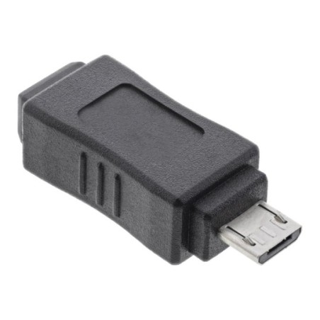 Adaptateur Micro USB, InLine®, prise Micro-B à Mini USB 5-pin prise femelle