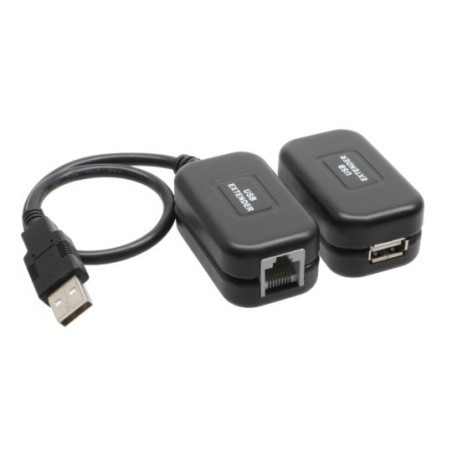 Rallonge USB, InLine®, jusqu'à 60m sur câble réseau RJ45 Cat. 5e