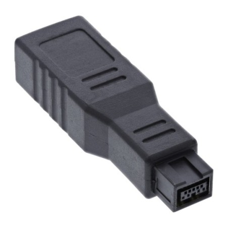 Adaptateur FireWire, InLine®, prise femelle à 6 broches/prise à 9 broches