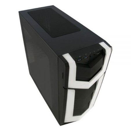 LC-Power Midi-Tower, boîtier de jeu ATX 987B, Silent Slinger, noir, sans alimentation